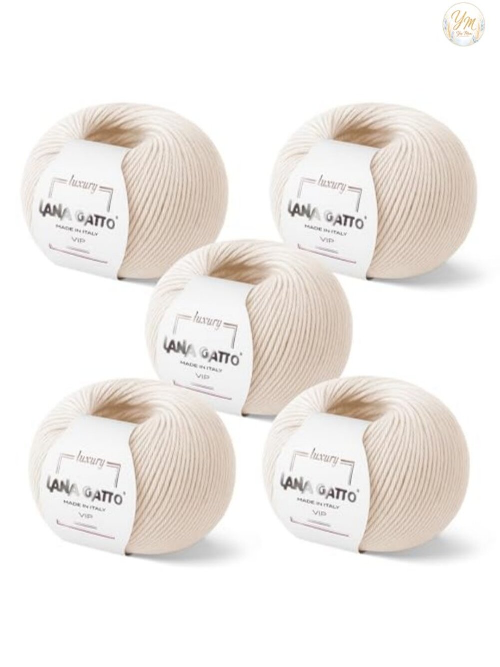 5-Pack Cashmere & Extra-Fine Merino Wool Yarn for Knitting & Crocheting, 1094